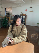 リタルウールハイネックファージャケット