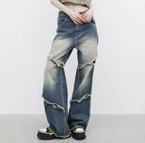 (Unisex) ネットダメージウォッシングパンツ