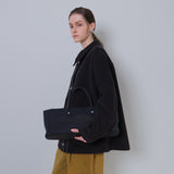 Black Corduroy Double Button Jacket