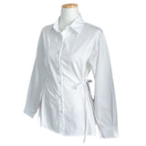 Refine Side Strap Long Sleeve Shirt