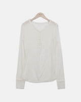 Kabe Hook Long-Sleeve Knit Top