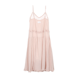 シフォンフリルストラップドレス