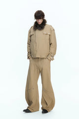 Washed Canvas Panel Blade Pants