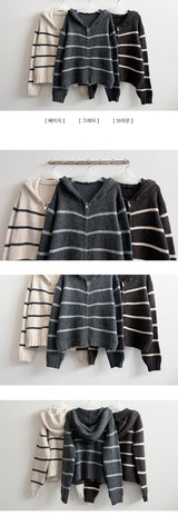 Melder Dangara Knit Hooded Zip-Up