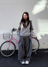  ANGLE LINE WIDE SLACKS