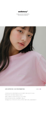 ソフトストライプTシャツ (ライトバイオレット)