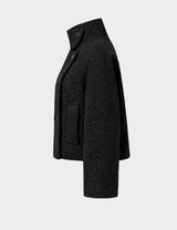Luen Double Button High Neck Short Coat