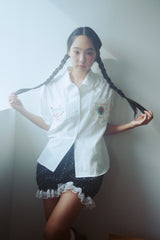 MOGU DOT LACE SHORTS 