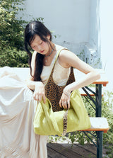 cobaltiny suede bag (lime)