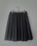 Long midi pleated skirt