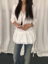 Seruni Ribbon Button Sleeve Blouse