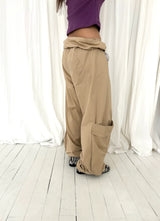 Waist roll-up pants(2c)
