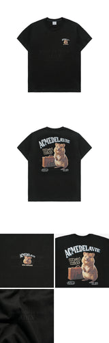 24FW ワールドワイドトラベルクオッカアートワーク半袖Tシャツ (OVERSEAS EXCLUSIVE) ブラック