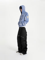 SEXXDEVIL 00 Washed Zip-Up Hoodie