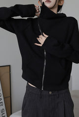 Diagonal Flow Zip-up