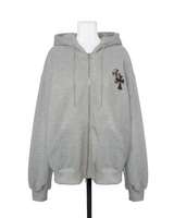 connect patch napping mens hoodie zip
