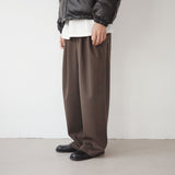 maison wide pintuck wool slacks