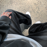  Lebey Daily Back Banding Wide Denim Pants