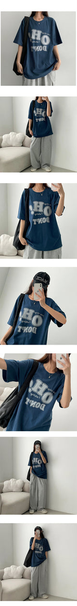 エデットレタリング半袖Tシャツ