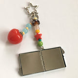 Square Mirror Keychain/四角いミラーキーホルダー