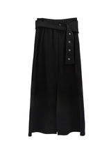 Et Pocket Belt Cotton Long Skirt