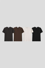 グローネ マッスルフィット ヘンリーネック リブド ショートスリーブ Tシャツ