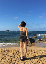 ラフローデニムショートパンツ