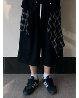 Rayo Check Layered Bermuda Pants