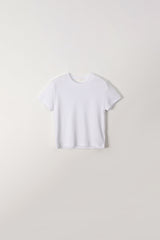ラウンドハーフTシャツ (アイボリー)