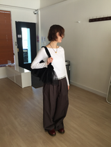 デニアンピンタックバルーンポケットパンツ（2c）