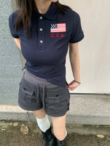 ワシントンクラブ USA PK スリムカラーTシャツ（3色）