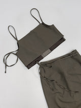 [Setup Available] Bola Strap Long Skirt