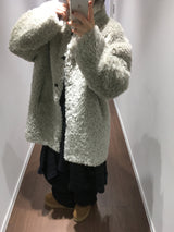 ビールボアファーハーフコート (2color)