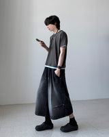 Upi Studded Bermuda Denim