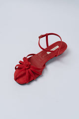 Corsage strap sandal_red