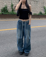 Brush strap pants