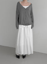 Two-way Loose Fit Wrap Balloon Cardigan
