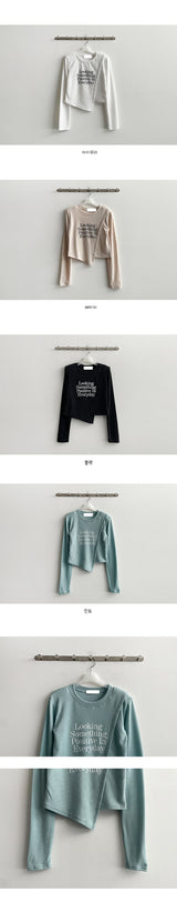 Rookie Diagonal Slice Ribbed Long Sleeve Tee