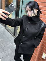 Line Slim High Neck Coat