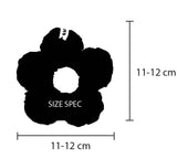 かぎ針編みの花のシュシュ