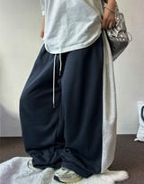 SIDE COLORATION PINTUCK BALLOON PANTS 💙🩶🖤🤍3COLOR