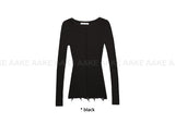 (WOOL) ROUGH DAMAGE KNIT