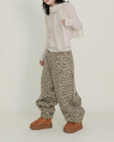 (Leopard Item)キヤヒョウ柄バルーンフィットワイドパンツ