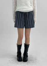 [MADE] Polyp Linen Stripe Banding Shorts