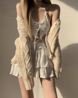 General Shirring Strap Top (White)