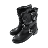 BUCKLE MIDDLE BOOTS