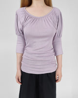AMELIE SHIRRING PUFF T-SHIRT