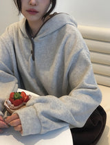ティバーボタンスナップフードカラーフリース