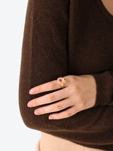 13DE MARZO Donut Bear Ring Golden