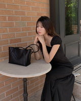Rito twisted square tote bag